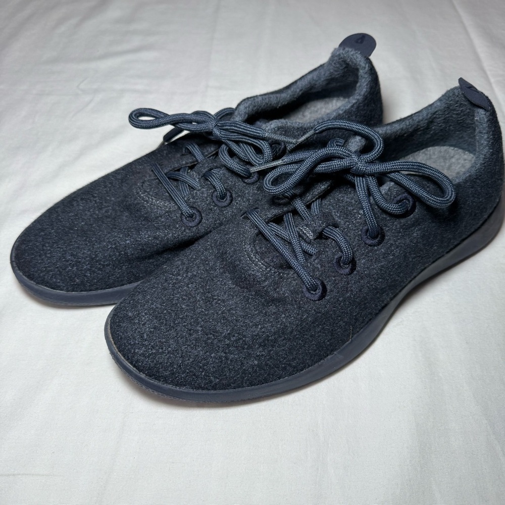 Allbirds Men’s WR Merino Wool Runners Size 10 Navy Blue Athletic Shoes Comfort - Picture 8 of 8